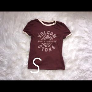 Maroon Volcom Stone Shirt